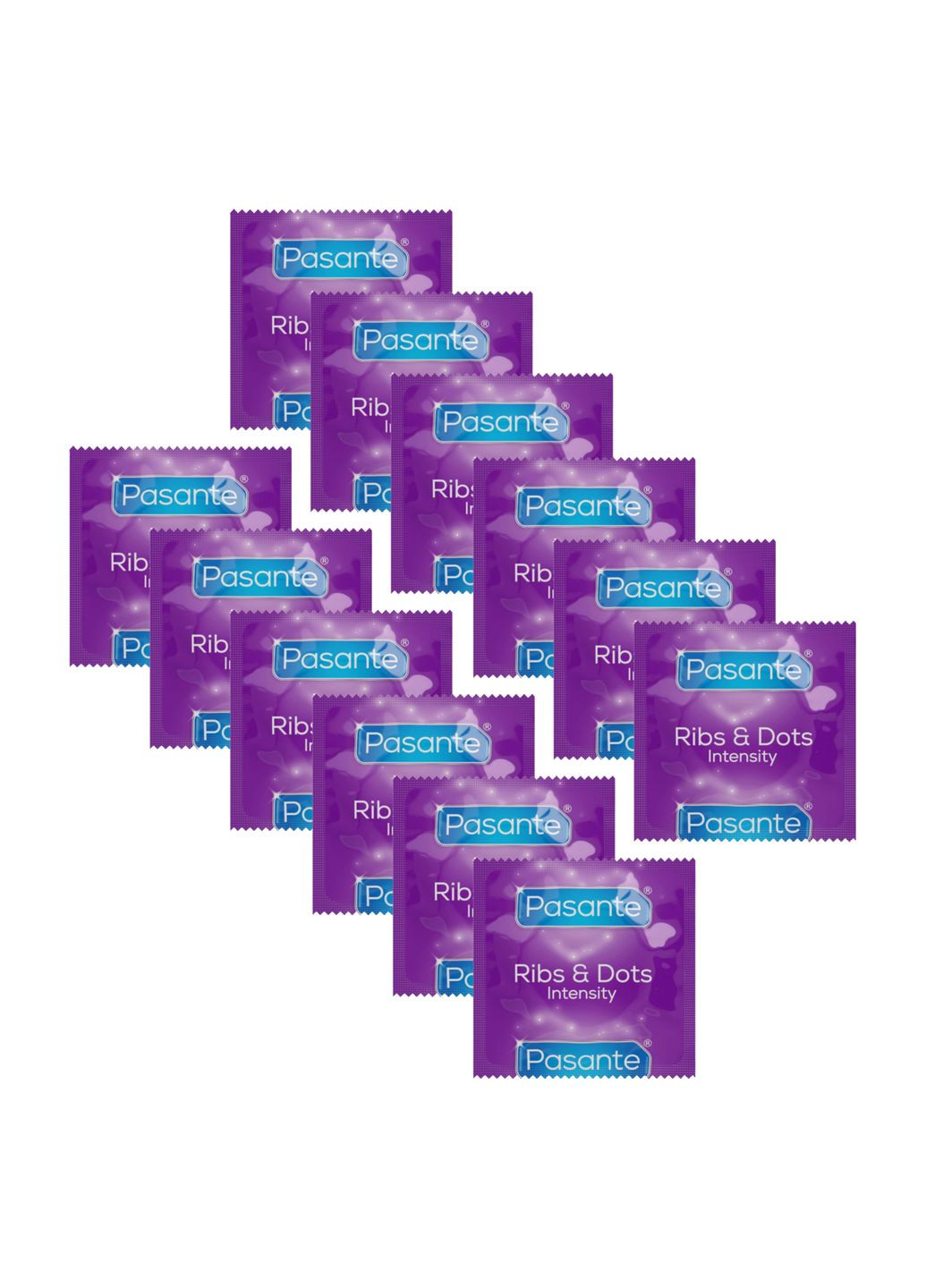 Презервативи Ribs and Dots Точково-ребристі 12 шт Pasante (361082113)