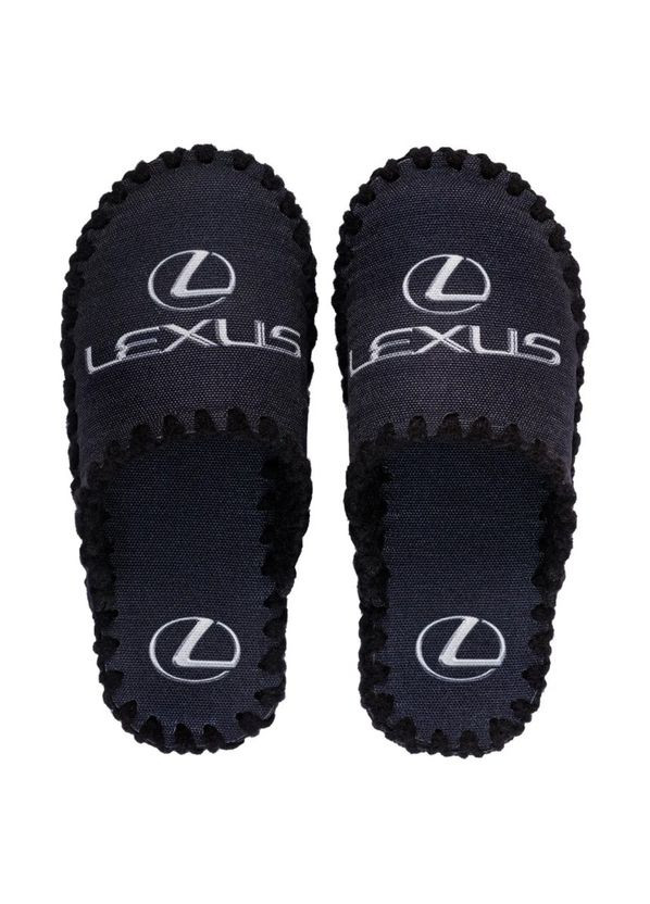 Мужские тапки комнатные 40/41 42/43 44/45 46/47 черные LEXUS Лексус Po Fanu (324626335)