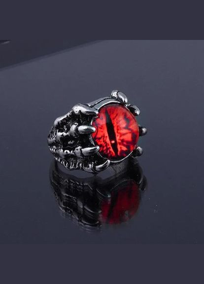 Мистическое мужское кольцо фиолетовый глаз дракона держит лапа размер регулируемый Fashion Jewelry (285780990)