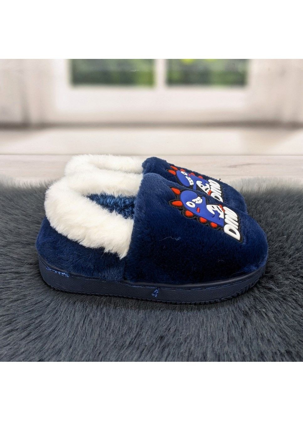 Синие тапочки детские теплые Jomix