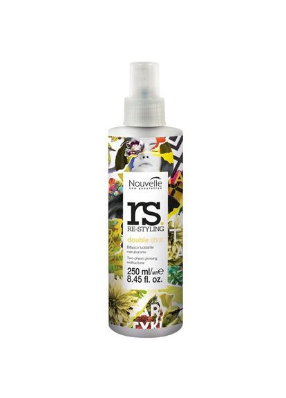 Двухфазный спрей для блеска и восстановления волос Double shot 250 мл Nouvelle (339049655)