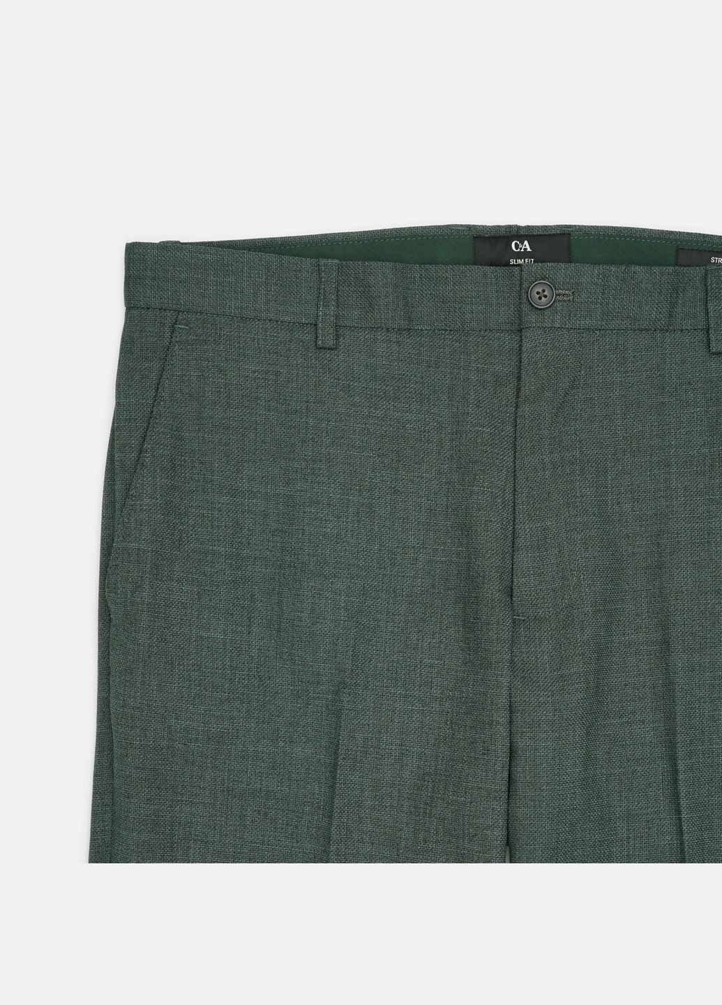 Зеленые кэжуал демисезонные брюки C&A