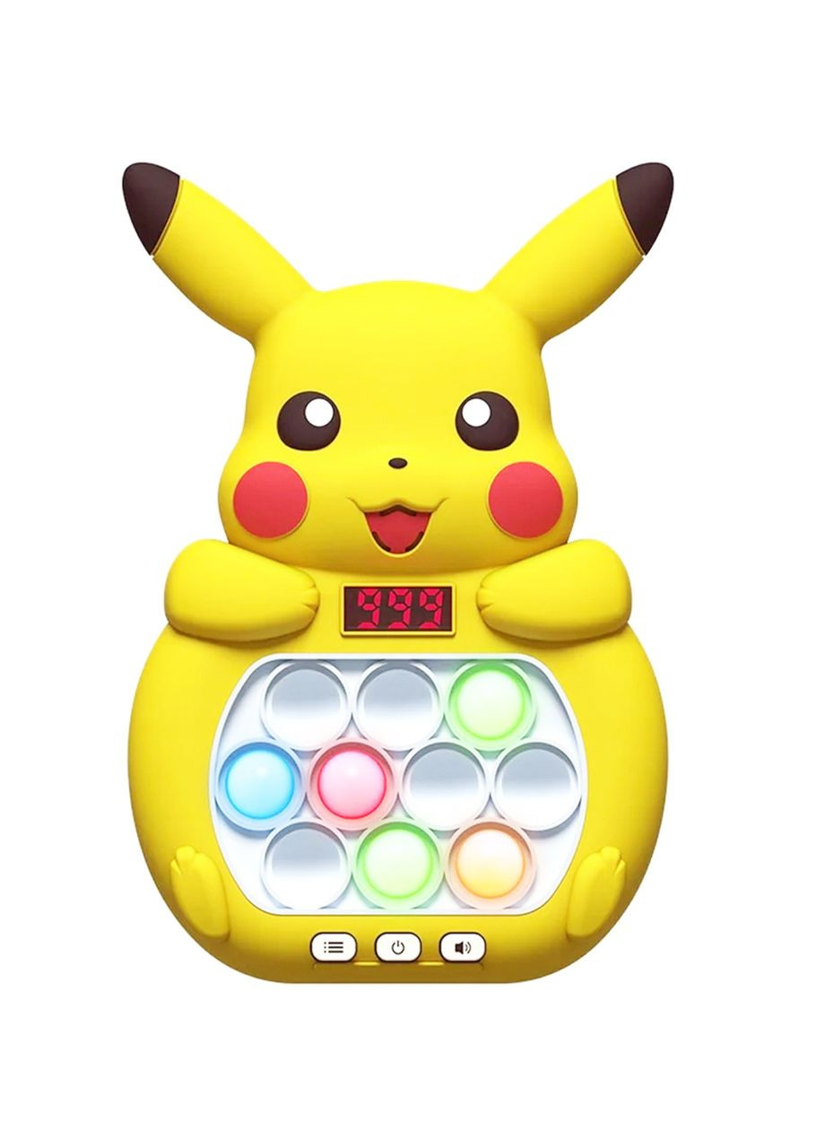 Электронная приставка консоль Quick Push Game приставка игры Pop It Антистресс-тек ток игрушка Пикачу 999 No Brand (365721657)