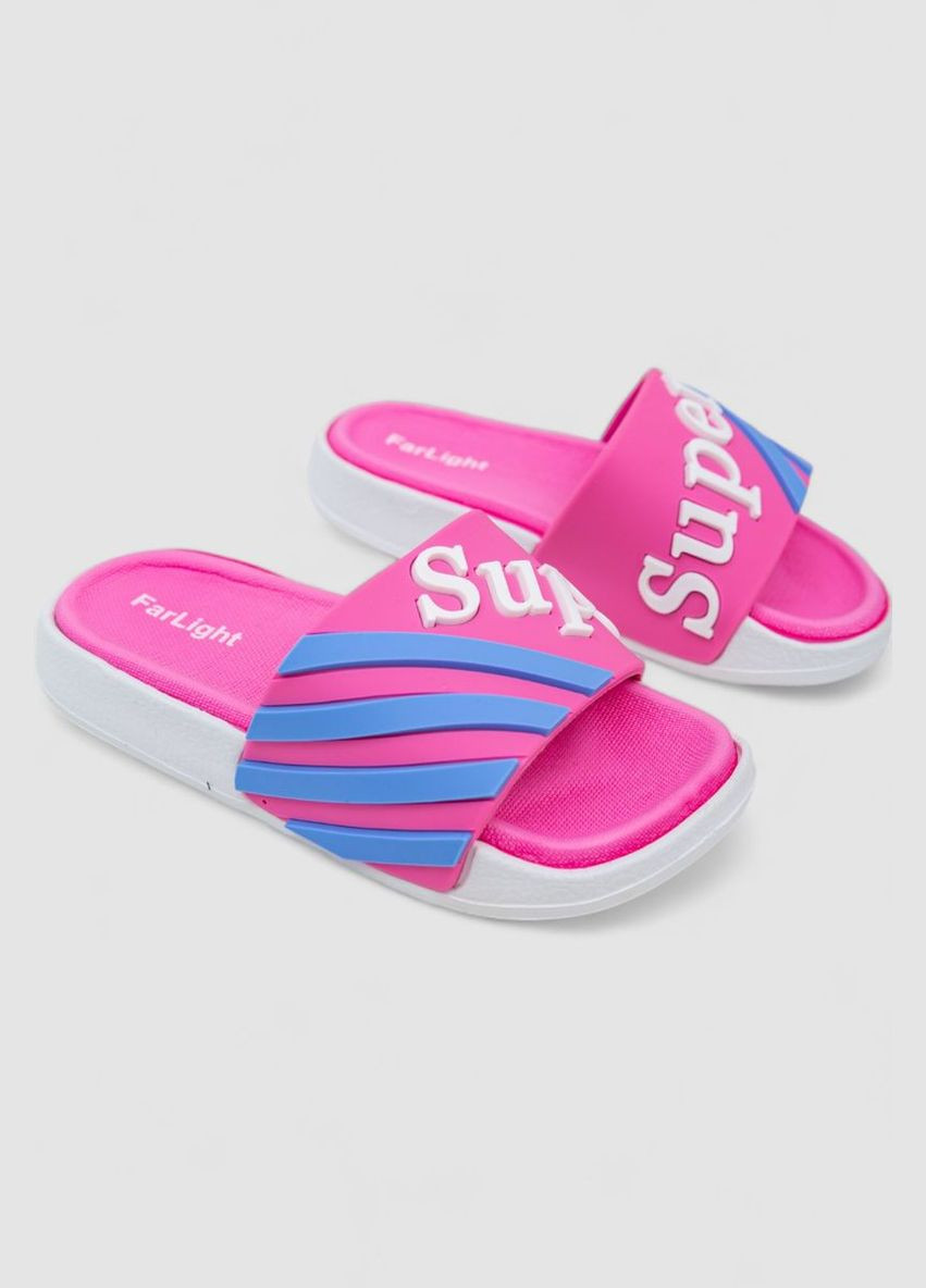 Розовые пляжные шлепанцы детские унисекс Ager