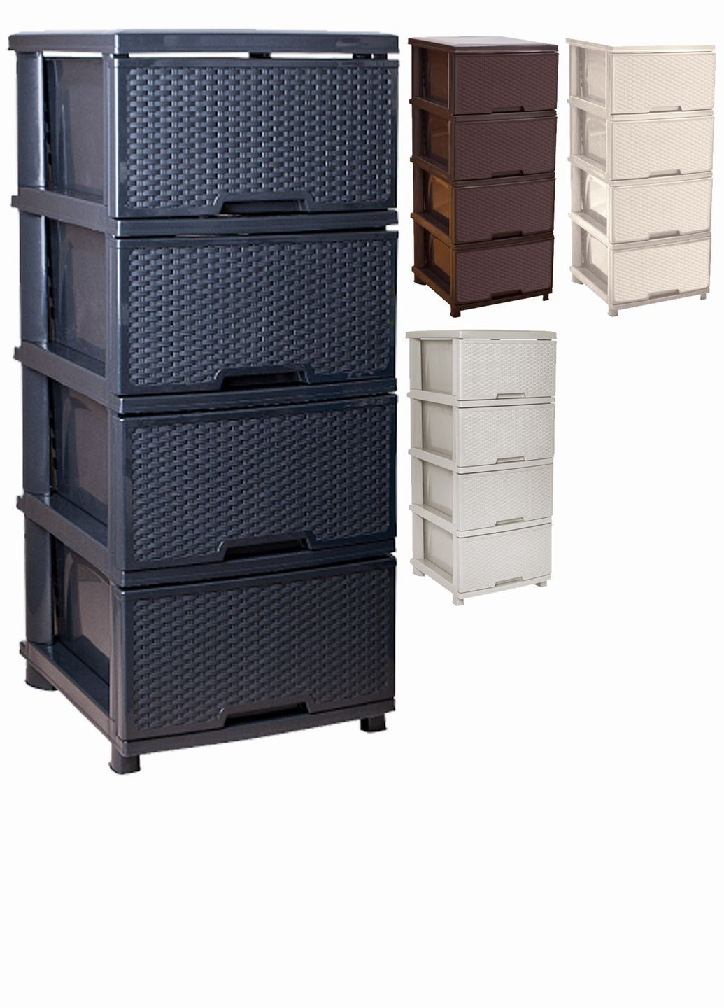 Комод 4 яруси Ротанг АЛЕАНА No Brand (331162124)