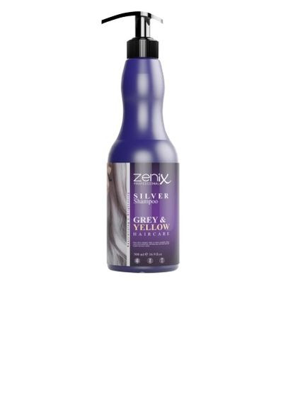 Срібний шампунь для освітленого, мелірованого та сивого волосся, 500 мл Zenix (323137157)