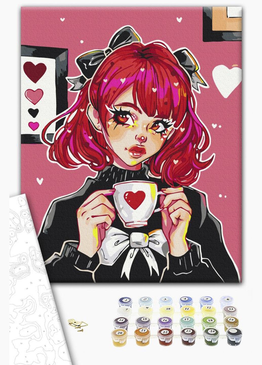 Картина по номерам: Девушка с ароматом любви цвет разноцветный CB-00270841 Brushme (319122100)