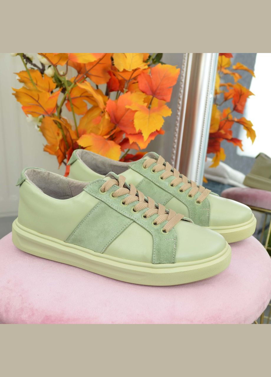 Хаки кеды женские комбинированные, цвет оливковый. 41 размер Vasha para