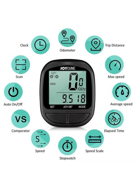 Велокомпьютер SD-587 водонепроницаемый проволочный спидометр одометр велосипедный компьютер Sunding (370843654)