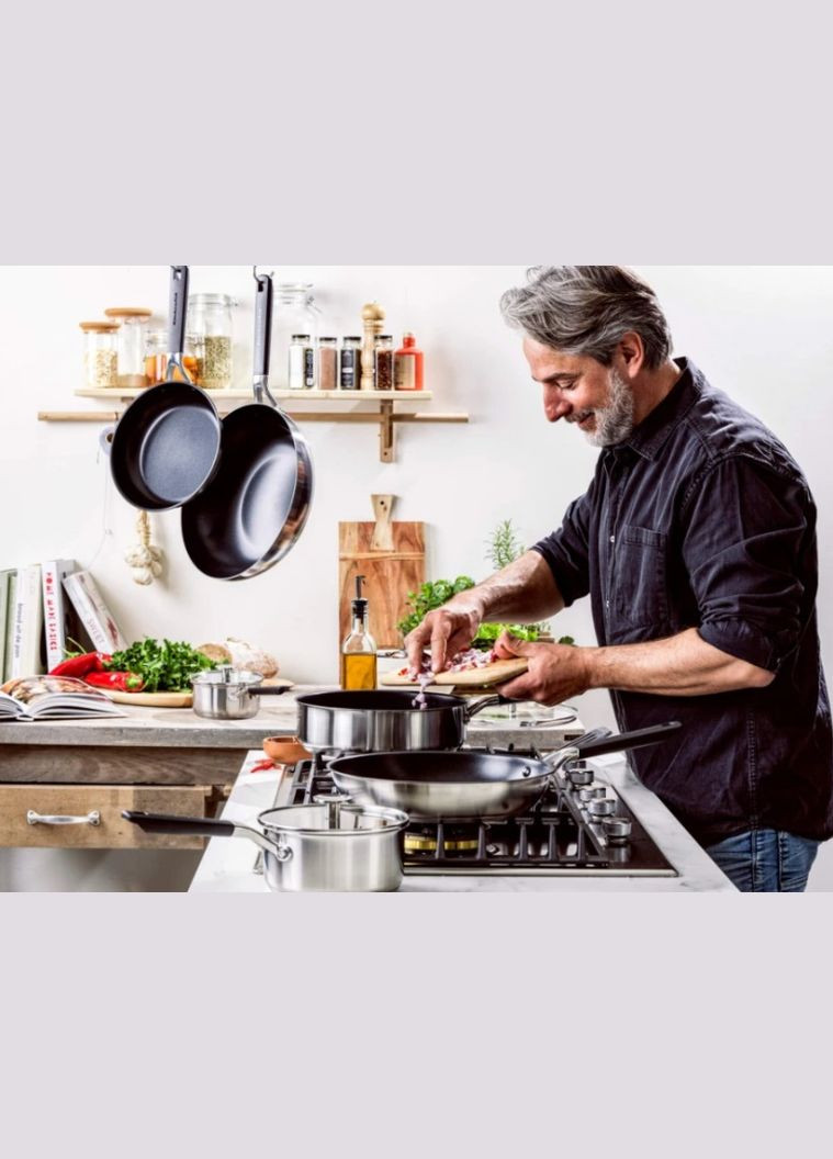 Набір сковорідок KitСhenAid СSS СС005708-001 3 предмети чорний KitchenAid (347247270)