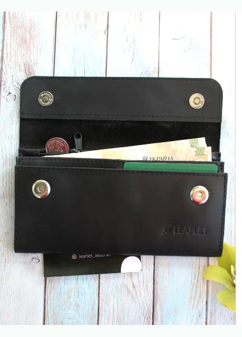 Гаманець жіночий шкіряний "Leaflet" із RFID захистом STOK (295550321)