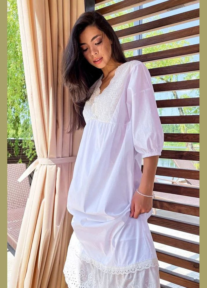 Белое повседневный, кэжуал платье Seventeen