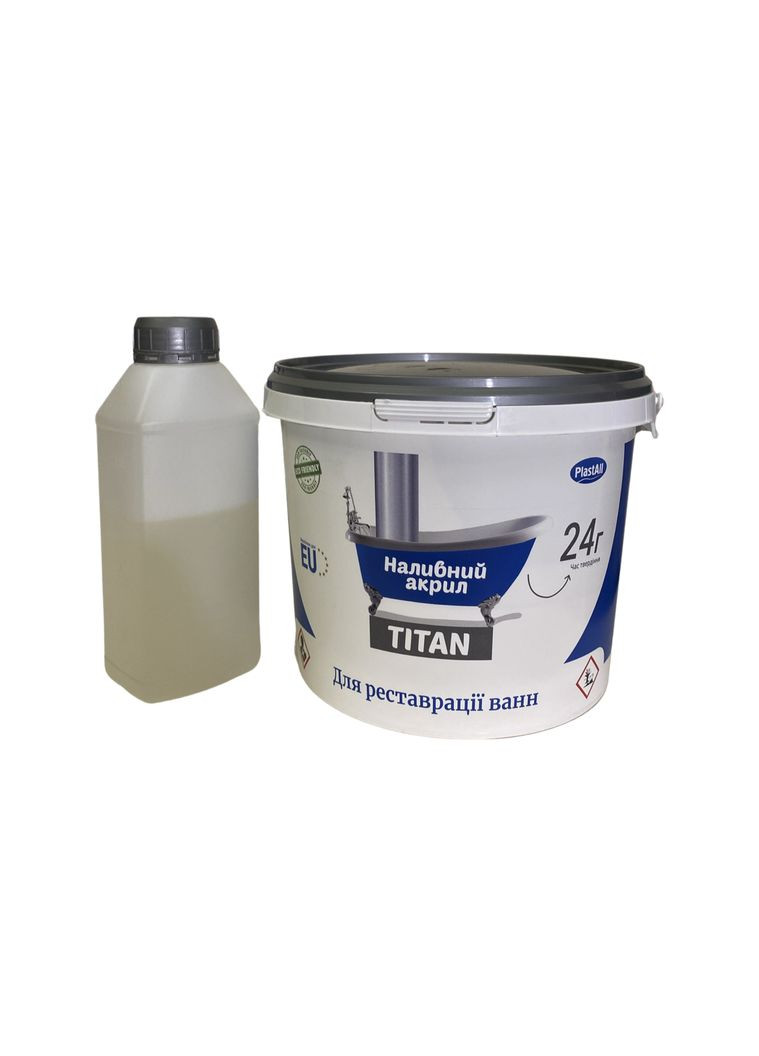 Жидкий акрил для ванн Titan 1.7 м цветной. Plastall (366870306)