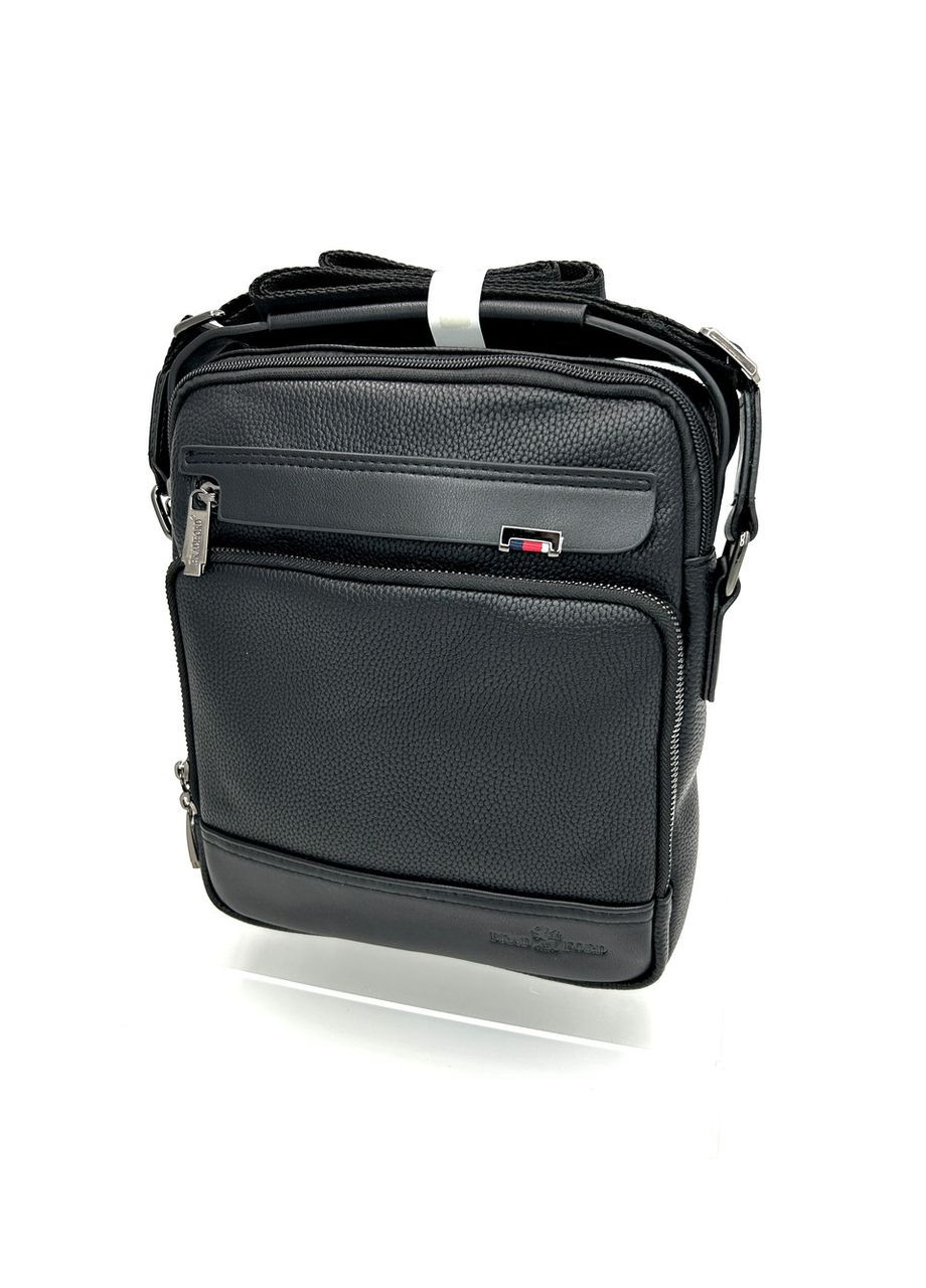 Чоловіча сумка з еко-шкіри Bradford 8923-3 чорна 26 х 21.5 х 7.5 No Brand (371681974)