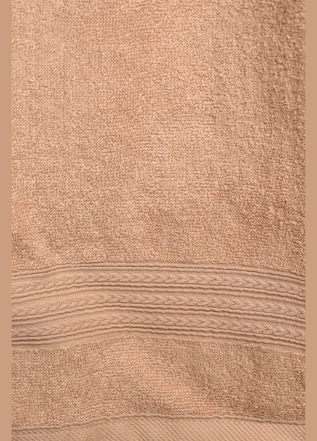 Let's Shop полотенце для лица махровое бежевого цвета однотонный бежевый производство - Узбекистан