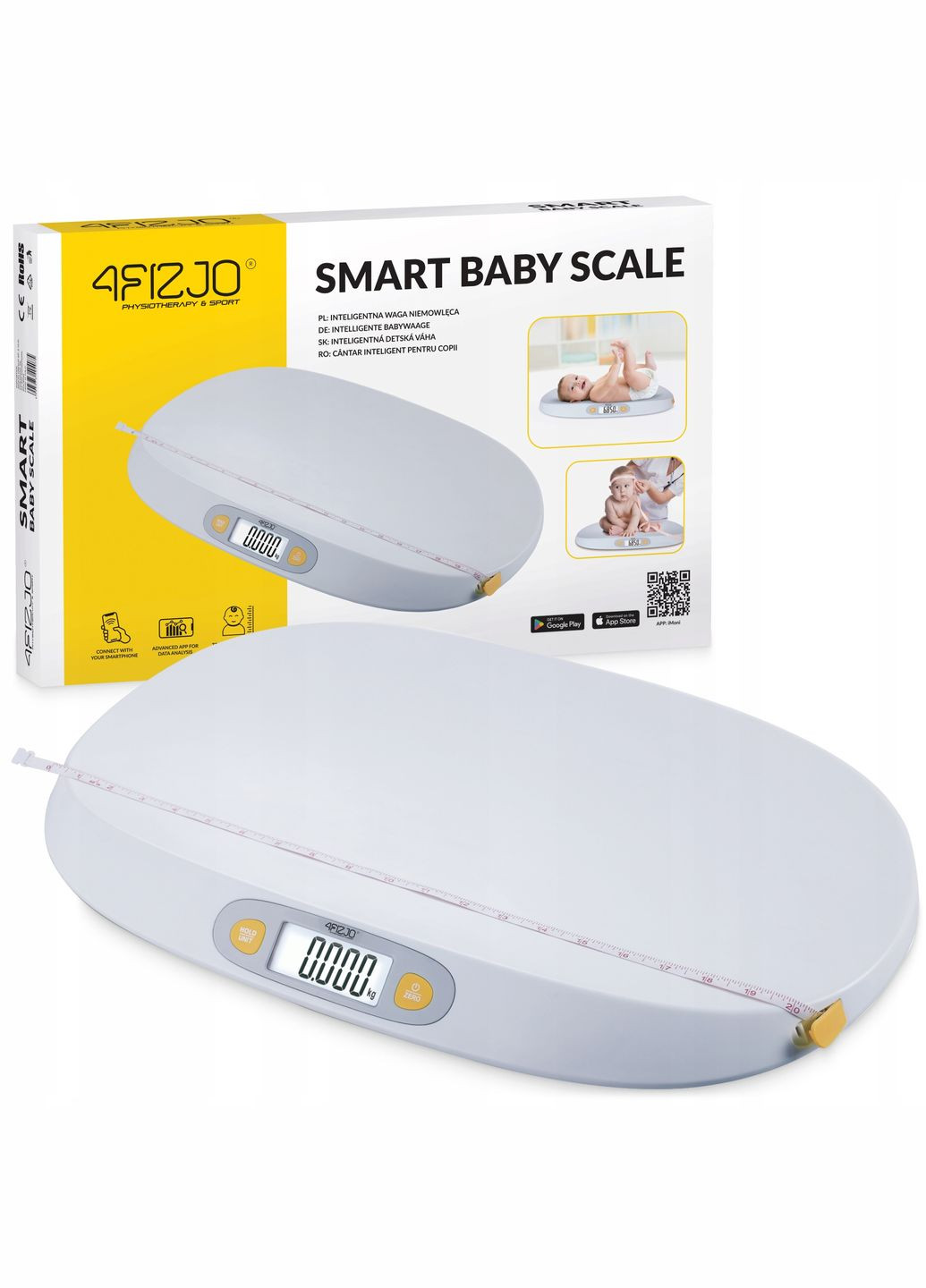 Ваги для немовлят Smart Baby Scale до 25 кг White () 4FIZJO P-5905973404075 (324264829)