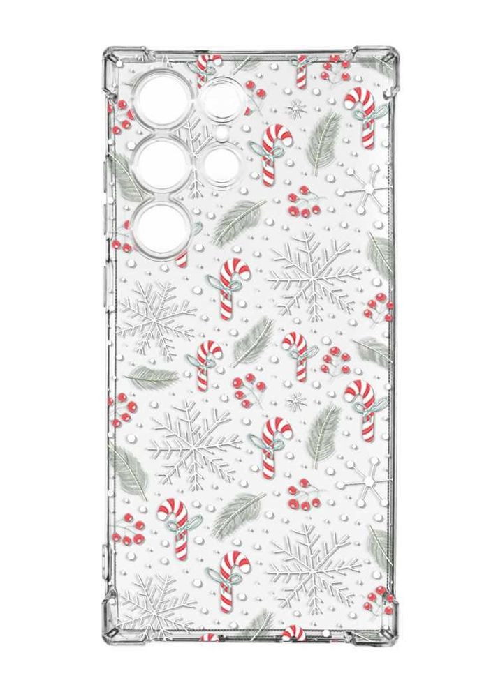 Чехол с утолщёнными углами на Samsung Galaxy S24 Ultra:: Новогодний фон (принт 199) CASE CONTROL (362962441)