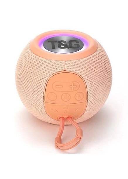 Бездротова потужна колонка TG337 з Bluetooth, RGB-підсвіткою й радіо. Колір: рожевий T&G (327414524)