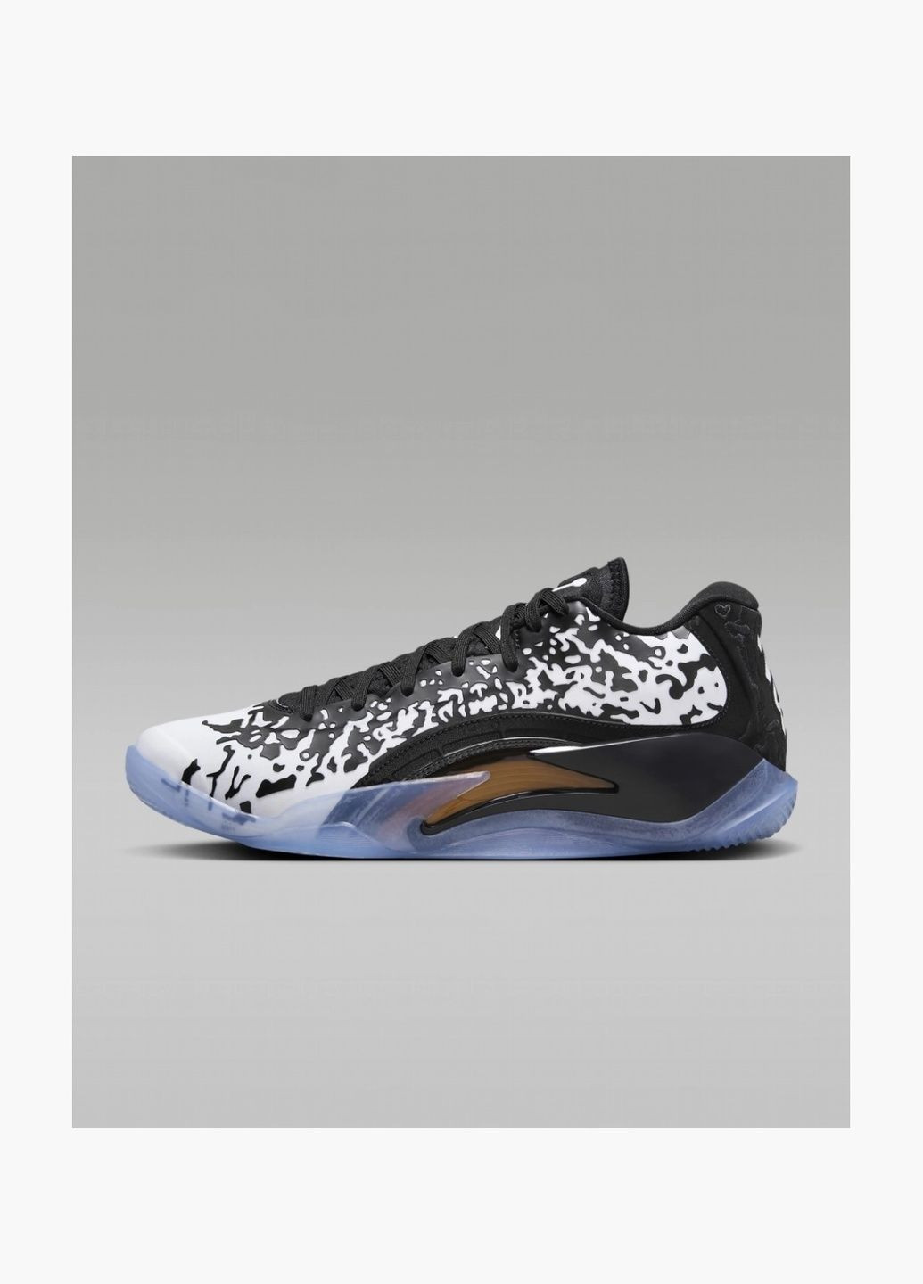 Черные всесезонные кроссовки унисекс zion 3 basketball shoes black/white dr0675-018 Air Jordan