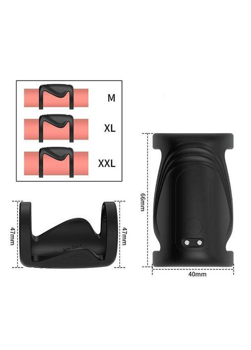 Насадка на пеніс із вібрацією Black Velvets Sleeve No Brand (366892084)