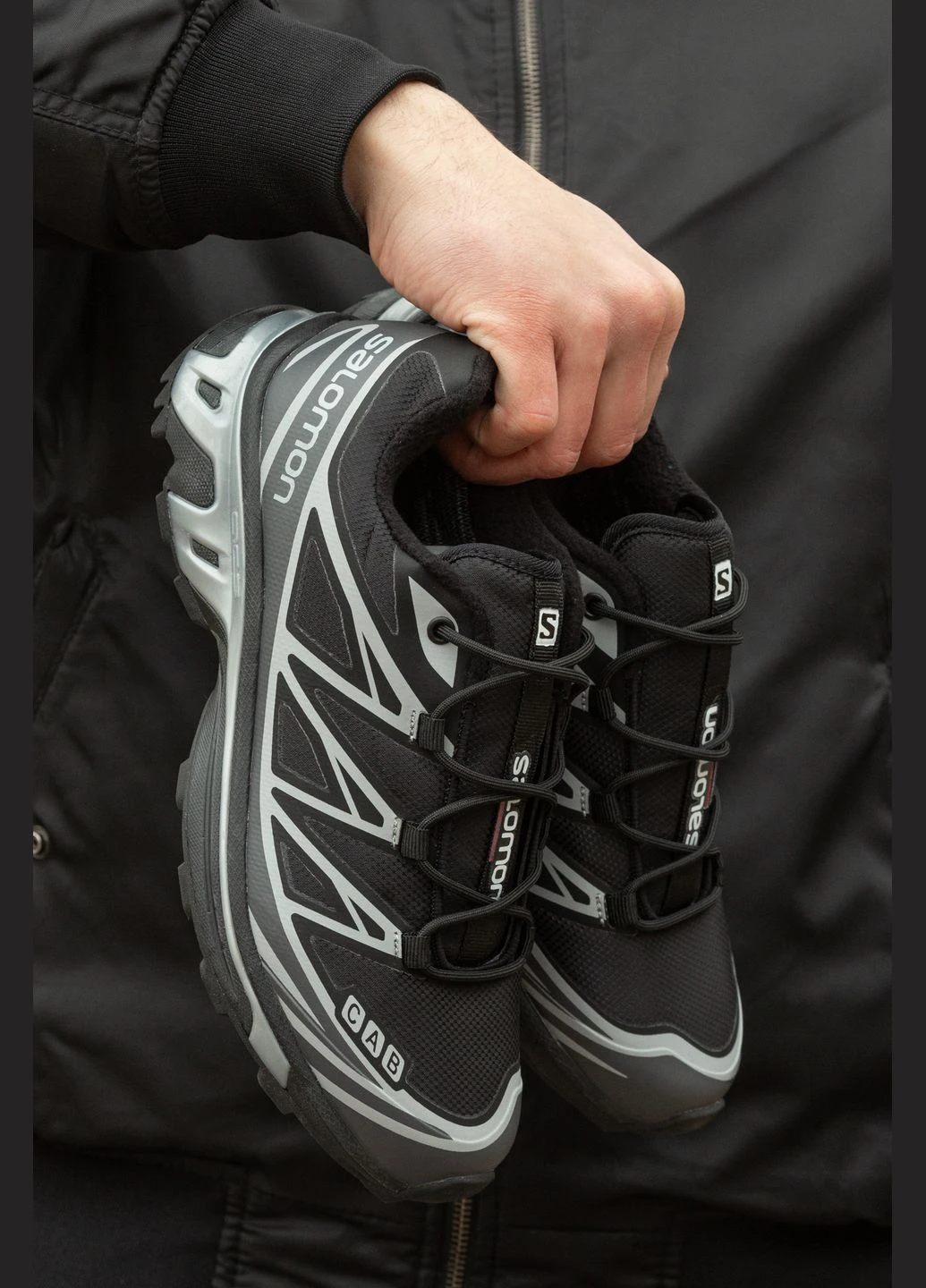 Сірі кросівки зимові чоловічі salomon xt-6 winter gore-tex gray termo fleece | саломон хт-6 сірі термо з флісом зимовий No Brand