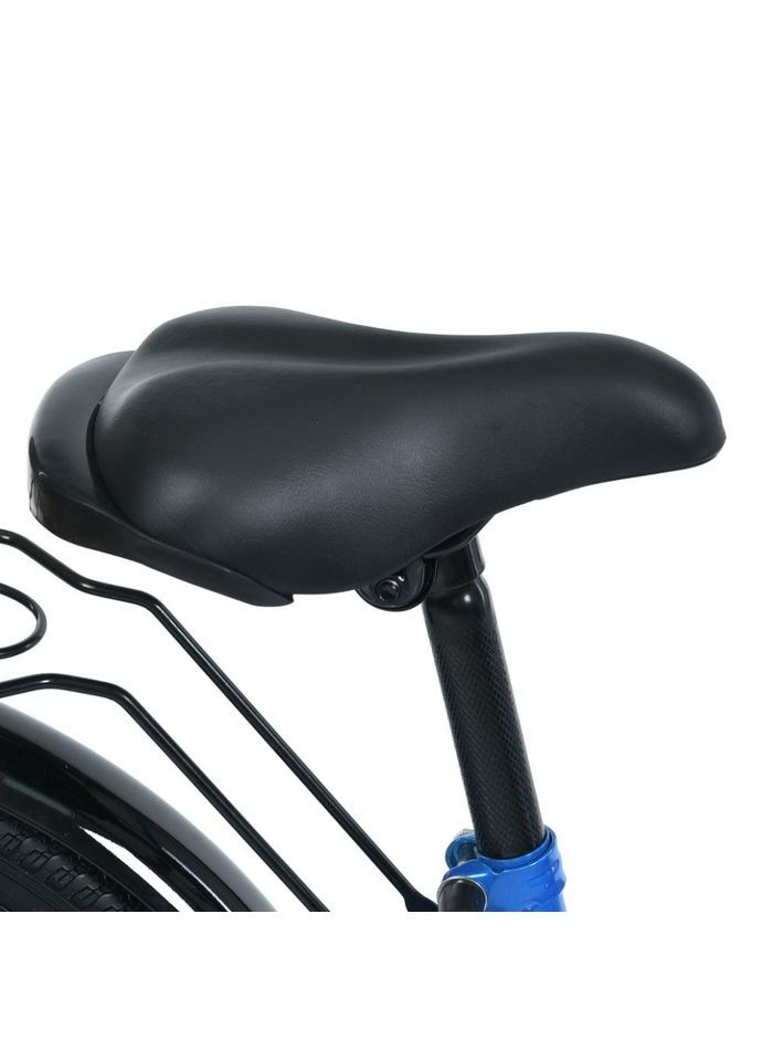 Дитячий велосипед 18 дюймів синій для дітей від 5 років двоколісний транспорт для катання PROF1 (368758332)