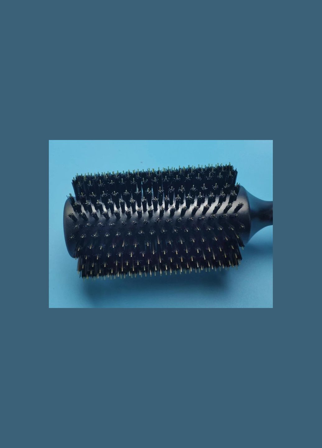 Гребінець для волосся з натуральною щетиною, браш у подарунковому боксі, діаметр 33мм Salon Professional (306543703)