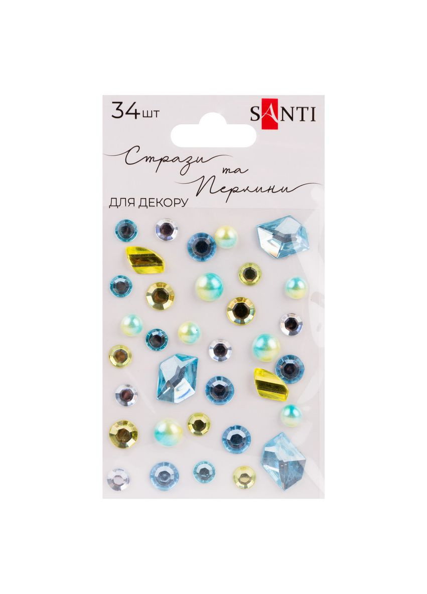 Набор страз Colour mix 1 742996 34 шт Santi (364753553)