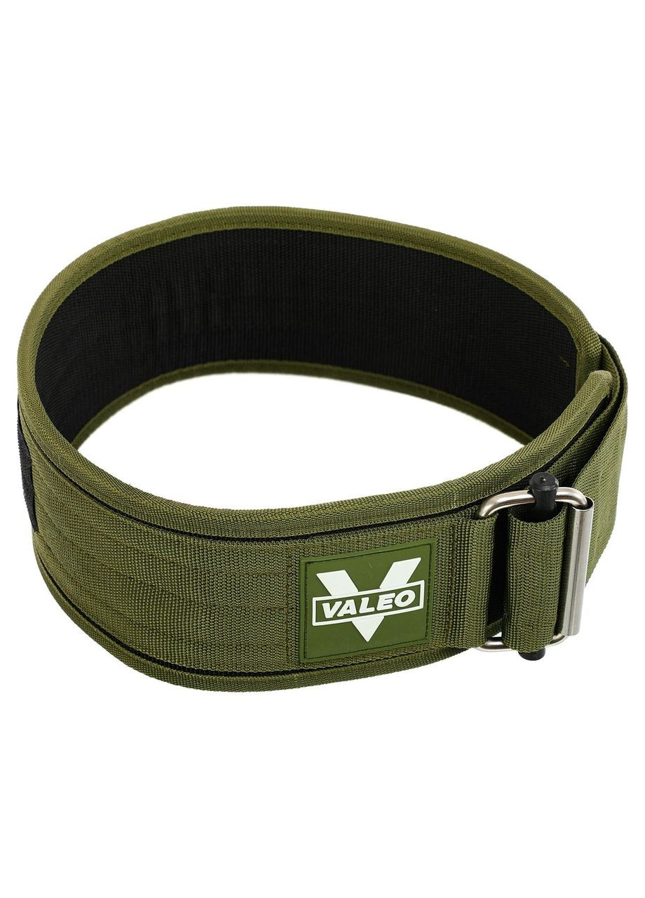 Пояс атлетический текстильный спинка 10,5 см TA-1148 (полиэстер, нейлон, L, Оливковый) Valeo (361440132)