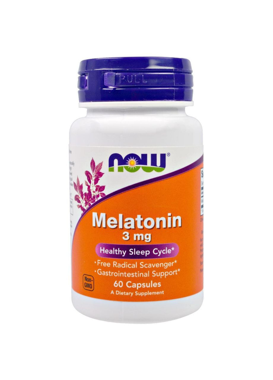 Мелатонін, Melatonin,, 3 мг, 60 капсул Now Foods (364311830)