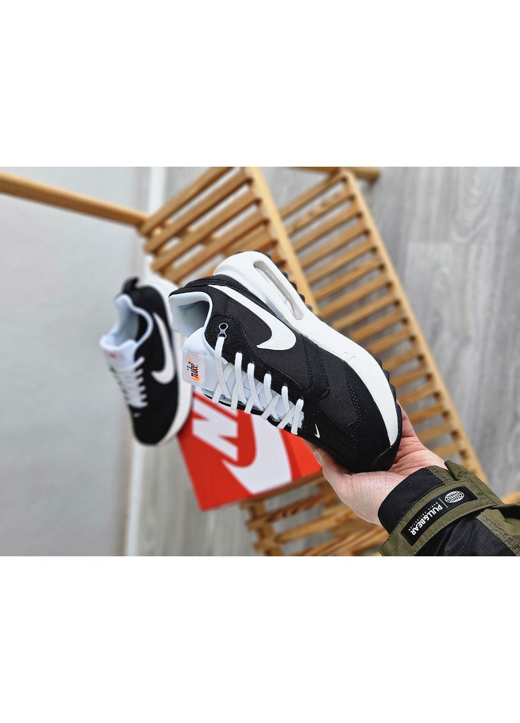 Черно-белые демисезонные кроссовки мужские и женские nike air max dawn black white | найк аир макс давн черно-белые No Brand