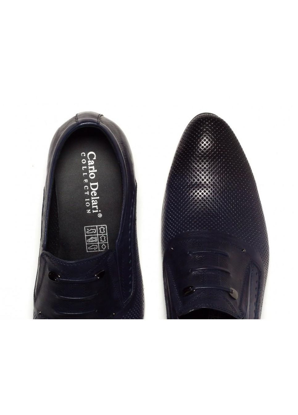 Темно-синие туфли 7142150 цвет тёмно-синий Carlo Delari
