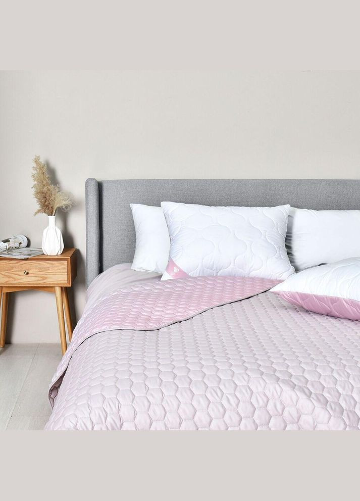 Подушка для сну 50х70 см Soft двостороння аналог лебединого пуху стьобана, штучний пух, преміум IDEIA (320622684)