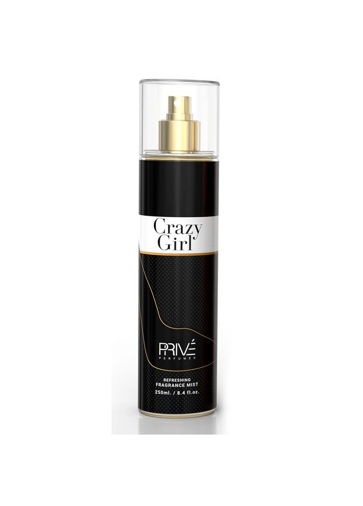 Спрей для тіла жіночий body mist Crazy Girl Parfums - 250 мл Prive (305572073)