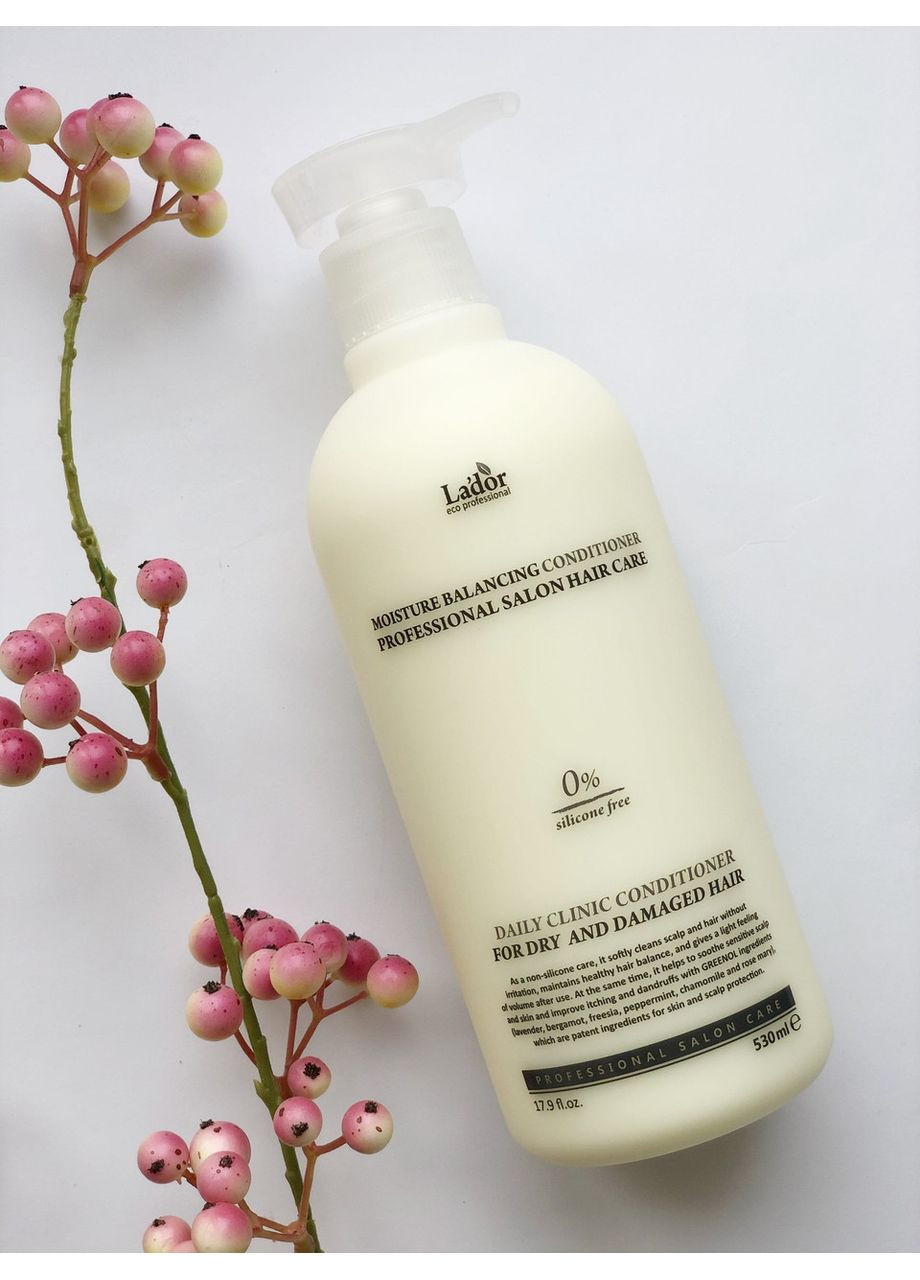 Безсиліконовий зволожувальний кондиціонер для волосся Lador Moisture Balancing Conditioner 530 ml La'dor (358499888)
