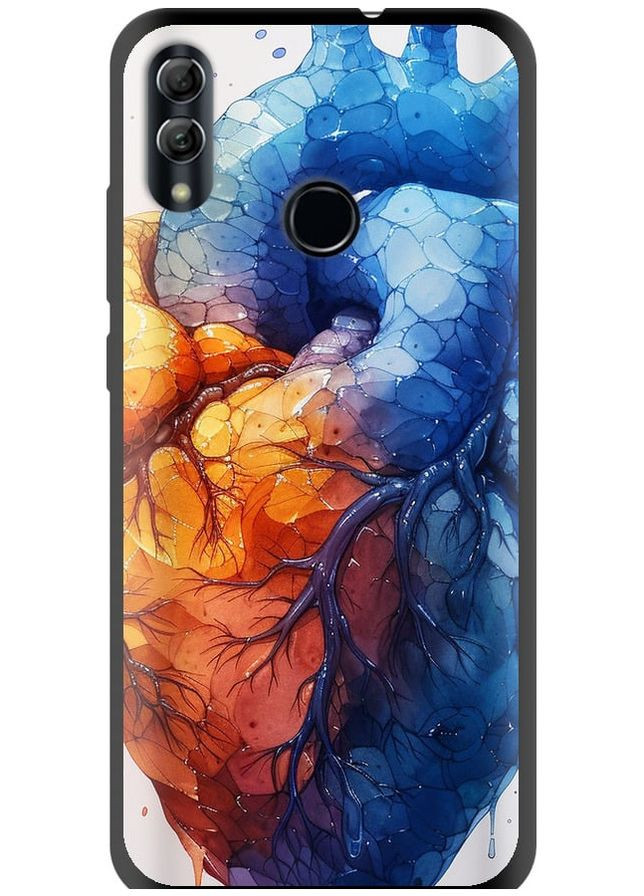 TPU черный чехол 'Арт-сердце' для Endorphone Huawei Honor 10 Lite (285117145)