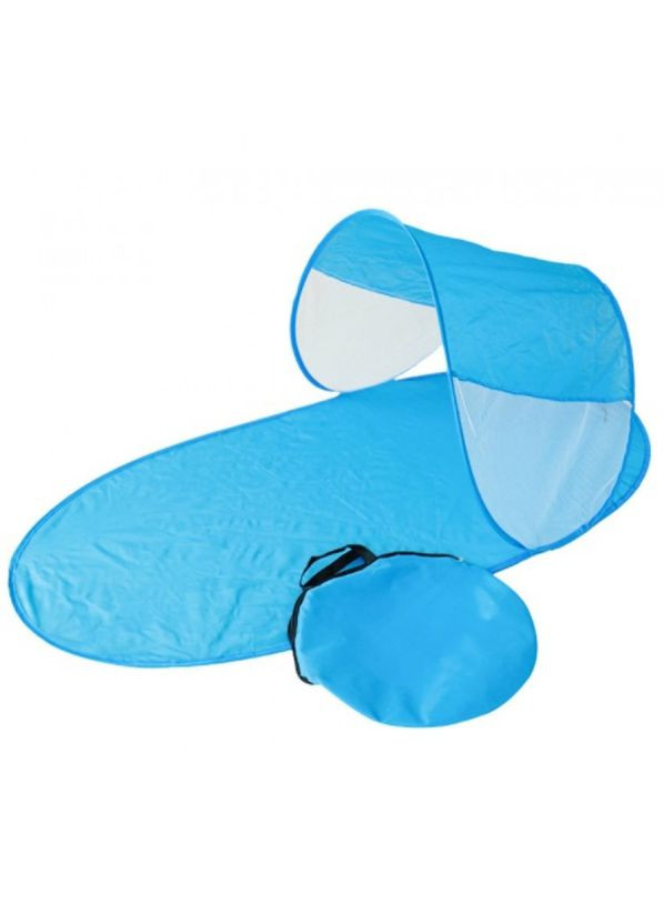 Пляжна підстилка із захистом від сонця тент із чохлом намет з навісом для пляжу Синя (PP152) Best (361029140)