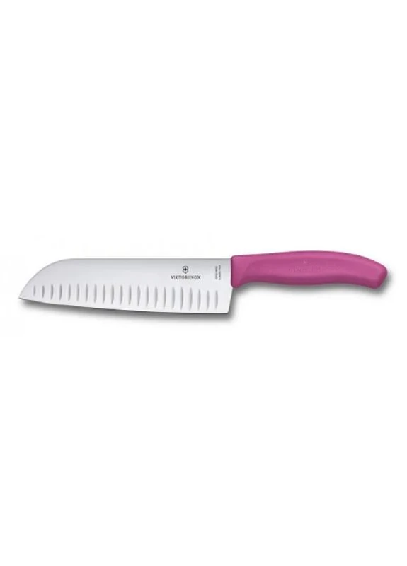 Кухонний ніж SwissClassic Santoku 17 см Pink (6.8526.17L5B) Victorinox (398412782)