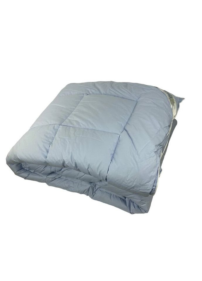 Ковдра двоспальна закрита Лебединий пух 20323 175х215 см синя Arda (328391692)