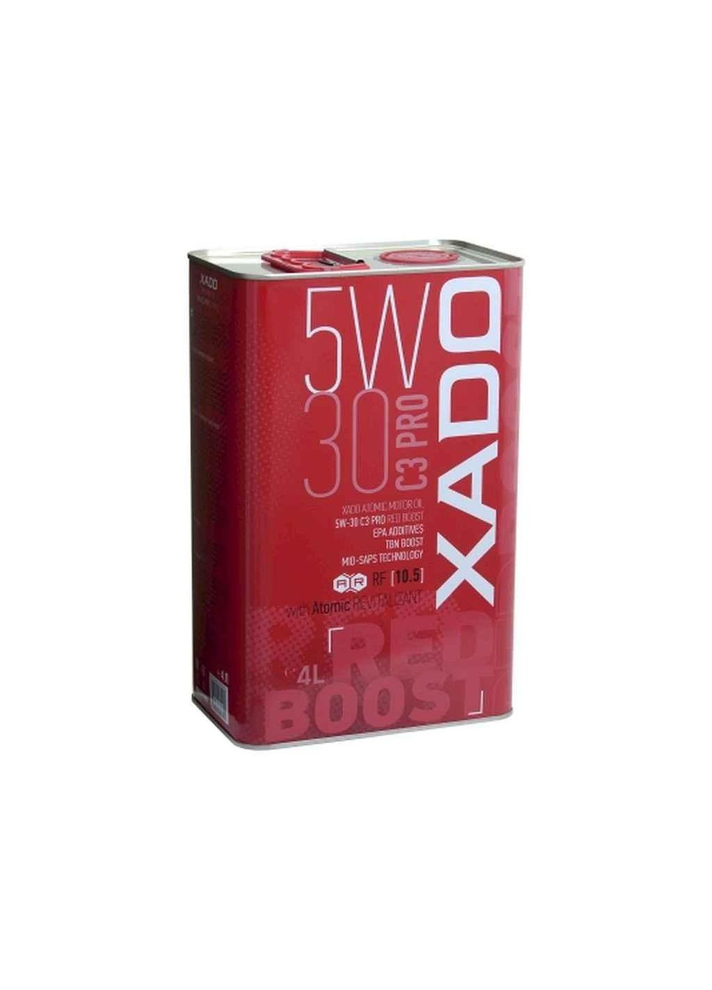 Масло моторное синтетическое C3 Pro Red Boost, ж/б 5W30 4л ТМ XADO (305060811)