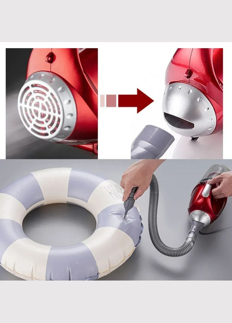 Пылесос ручной проводной с НЕРА-фильтром 3600Вт Sokany SK-13048 Красный No Brand (345701959)