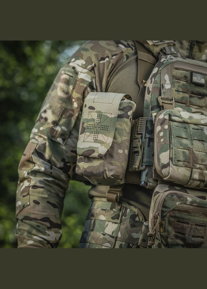 Подсумок медицинский вертикальный Small Elite Multicam M-TAC (315339372)