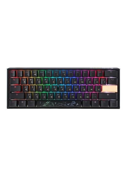 Клавиатура (DKON2161ST-BUAPXCLAWSC1) Ducky One 3 Mini Cherry MX Brown RGB UA USB Black (364659672)