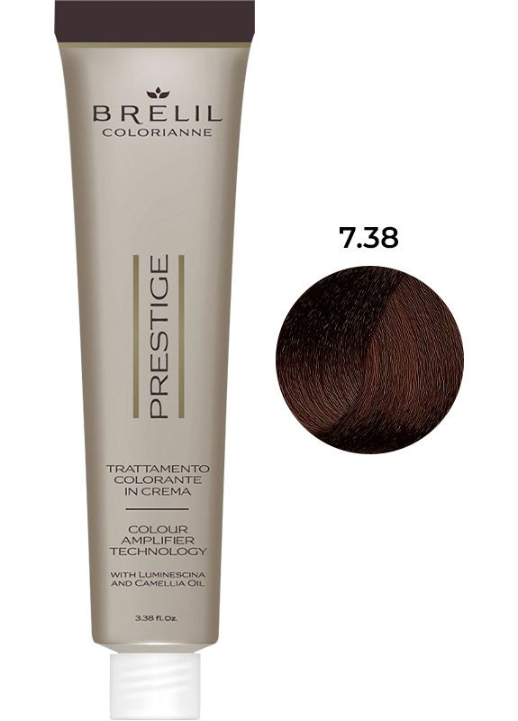 Фарба для волосся Colorianne Prestige 7/38, 100мл BRELIL (335263592)