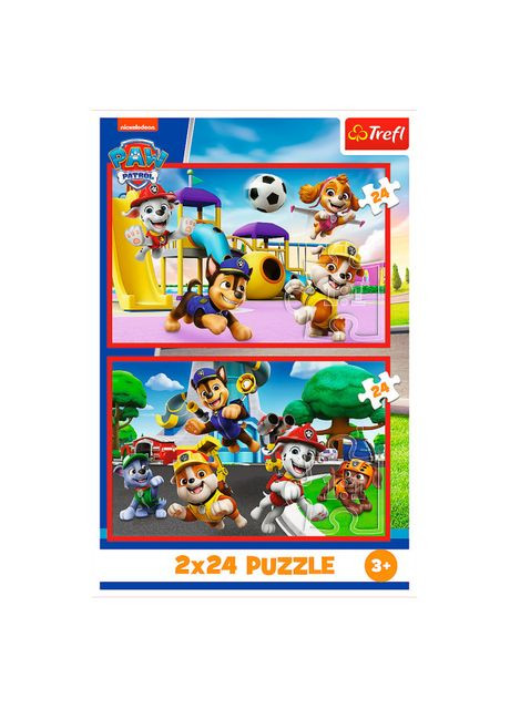 Пазлы Paw Patrol Веселый день собачек 2 в 1 (34434) Trefl (367059873)