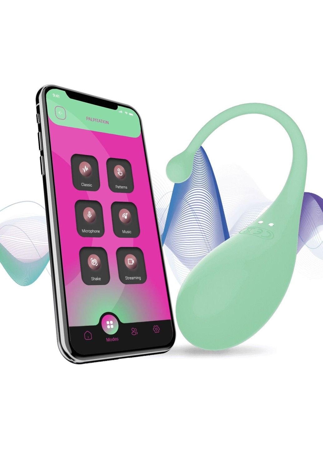 Смарт віброяйце Palpitation Mint Adrien Lastic (316254112)
