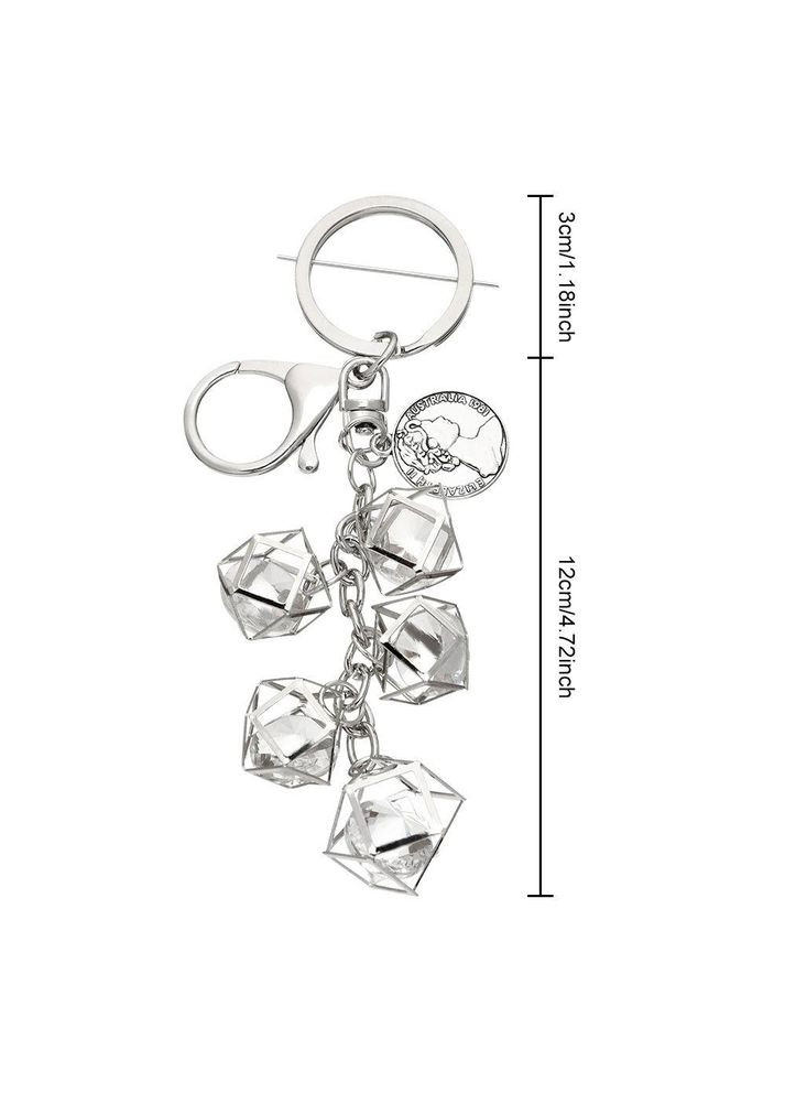 Елегантний модний креативний геометричний брелок зі стразами для жінок і дівчаток No Brand (292867235)