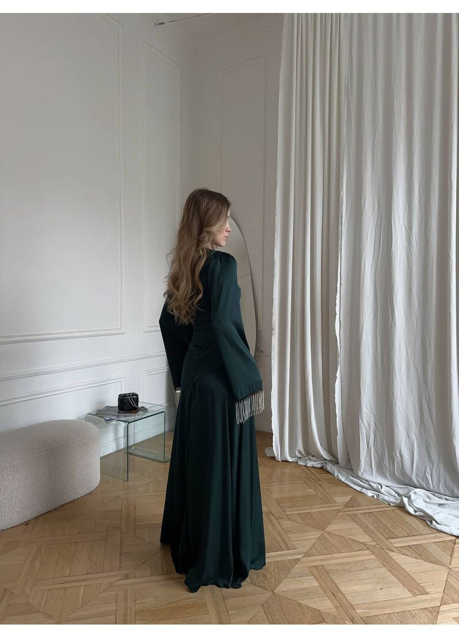 Смарагдова святковий, вечірня сукня Україна однотонна