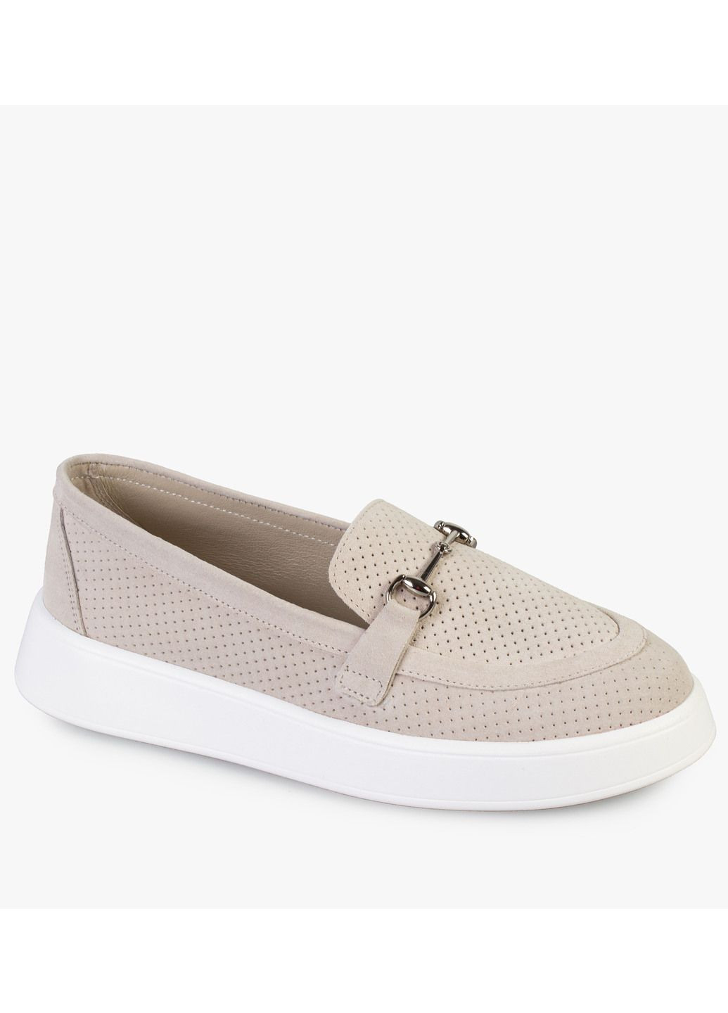 ModaMilano Туфлі лофери жіночі бренду 8200682_(1) бежевий з натуральний нубук, україна — демісезон (324265137)