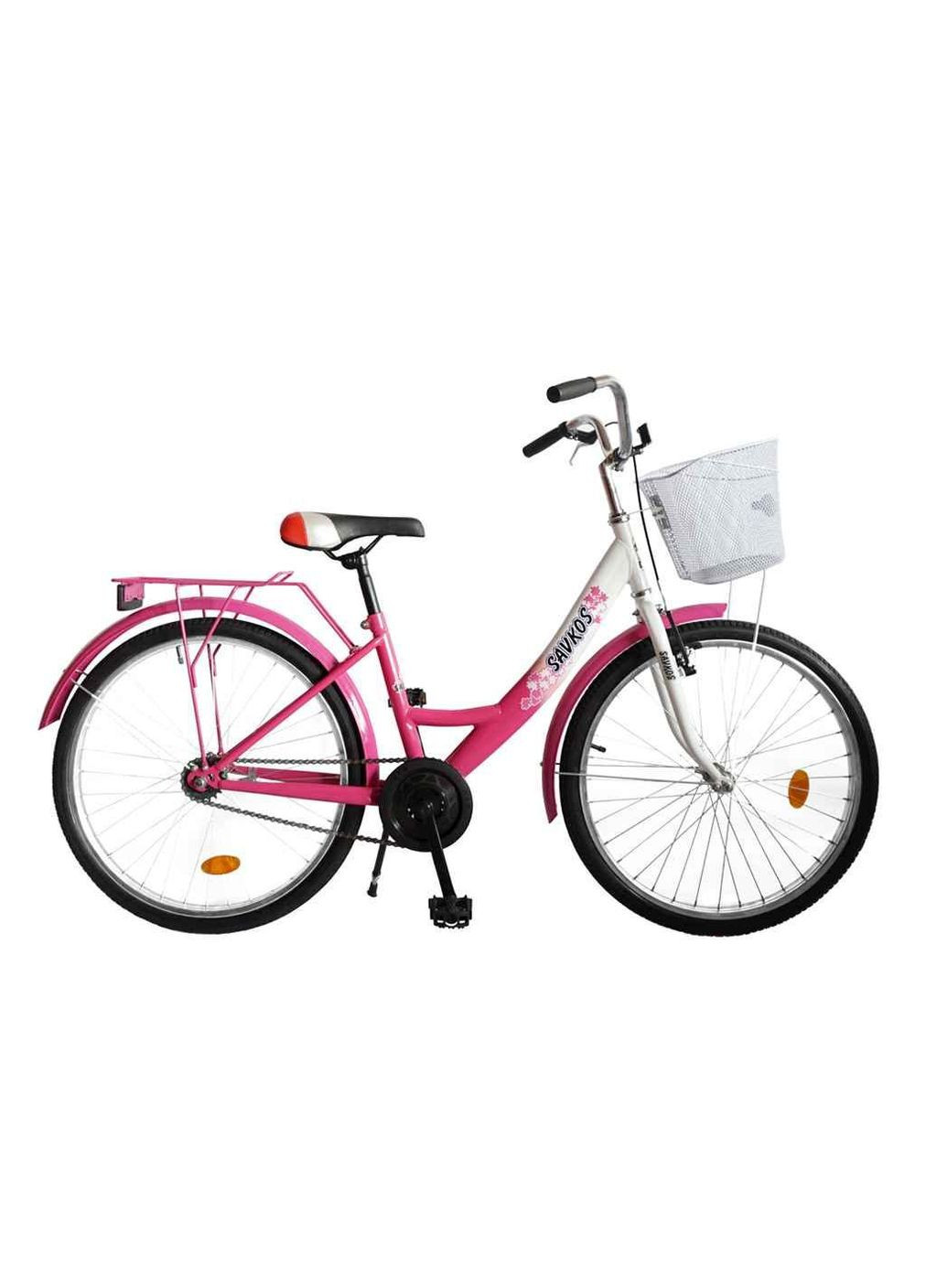 Велосипед пiдлiтковий 24 рама вiдкрита 01-2 CZ бiло-рож. 174-011 ТМ ХВЗ (305060162)